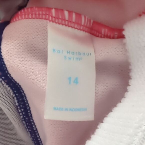 NWT Halter Blue and Pink One Piece Swimsuit - Picture 4 of 5